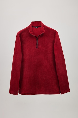 Tudors Erkek Dik Yaka Tüylenme Yapmayan Soğuk Geçirmez Standart Fit Rahat Kesim Polar Bordo Sweatshirt-30133-bordo Bordo