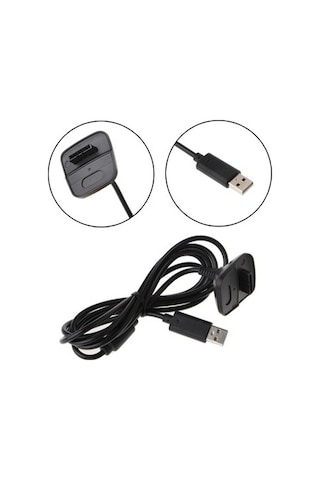 Xbox 360 Gamepad Usb Kol Şarj Kablosu Aparatı