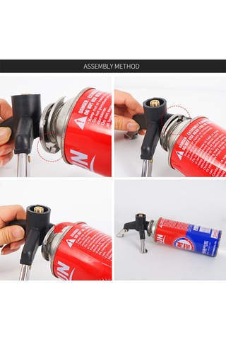 Dianziye Kamp Ocağı Dönüştürücü - Paslanmaz Çelik Ve Bakır Gaz Adaptörü Siyah