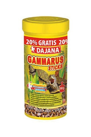 Gammarus Sticks 250 Ml+50 Ml Hediye Kaplumbağa Yemi 108 Gr