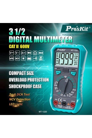 Proskit Mt-1220 Dijital Multimetre Ölçü Aleti