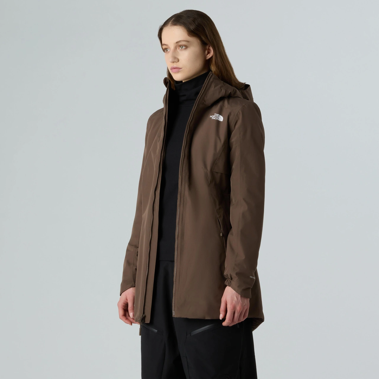 The North Face W Hikesteller Insulated Parka Kadın Mont-30584 Kahverengi