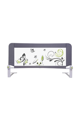 Portatif Katlanır Yatak Bariyeri Gri