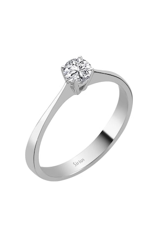 Sirius D Renk 0,27 Karat Pırlanta Tektaş Yüzük 0817R0028