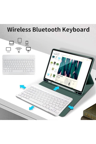 Huawei Honor Pad X9 11.5 İnç / X8 Pro Kılıf Kablosuz Klavyeli Case Mobax Türkçe Klavye Kılıf