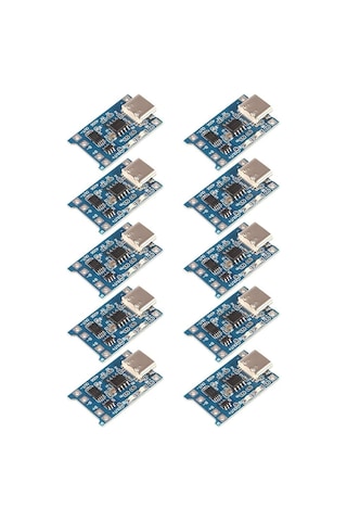 Tp4056 Type-c 1s 3.7v Lipo, Li-ion Pil Bms Korumalı Şarj Devresi - 10 Adet