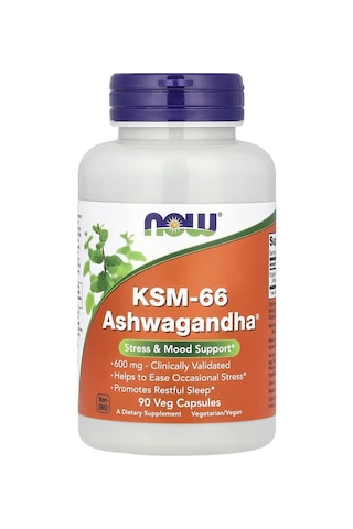 Now Foods Ksm66 Ashwa/gandha 600 Mg 90 Veggie Caps