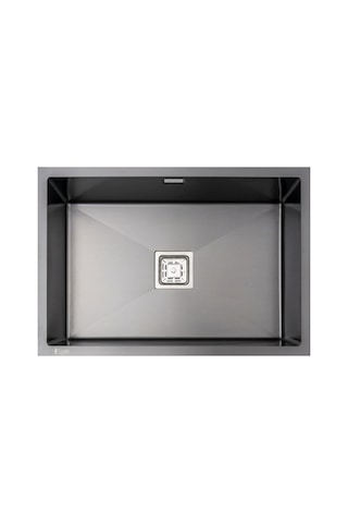 Gl General Neo 60 40x60 Antrasit Petek Dokulu Çelik Mutfak Eviyesi 304 Paslanmaz Çelik 1mm