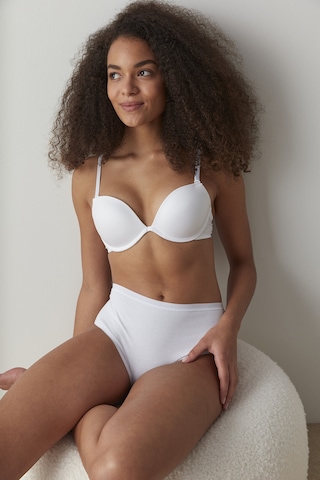 Penti Optik Beyaz Fresh Basic Cover Pamuklu Yüksek Bel Slip Külot