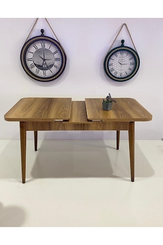 6 Kişilik Açılır Masa Sandalye Takımı Mutfak Masası Takımı Salon Masası Yemek Masası Masa Takımı Gri