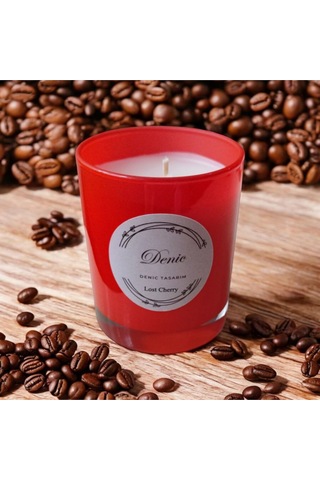 Denic Kokulu Mum Kırmızı Cam Bardak Last Chery 9*7 Çap