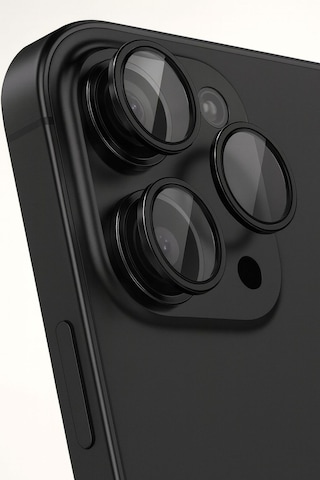 Apple Uyumlu iPhone 16 Pro/ Promax Kamera Lens Koruyucu Black/silver/gold/purple Yüksek Çözünürlük-parlak-güçlü Siyah