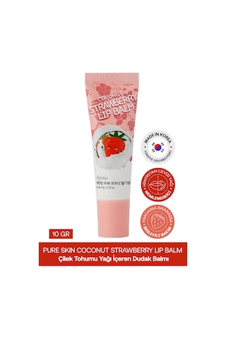 Esfolio Hindistan Cevizi ve Çilek İçeren Onarıcı Dudak Balmı Esfolio Coconut Strawberry Lip Balm