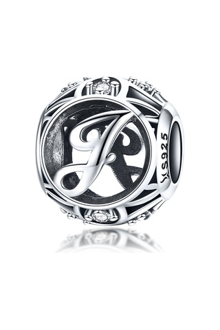 S925 Ayar Gümüş 26 İngilizce Harf Boncuk Dıy Bilezik Kolye Aksesuarları, Stil: J Çok Renkli