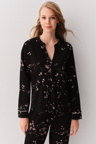Suwen Alina Maskülen Pijama Takımı Sh26217660b325 Siyah Desenli