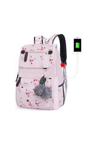 Createtech Usb Kelebek Peluş Çanta - Kızlar İçin Moda Dekorasyon Çok Renkli