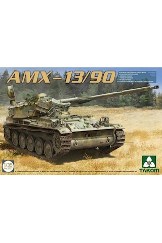 Takom 2037 1/35 Ölçek, Fransız Hafif Tankı, Amx-13/90, Plastik Model Kiti-50293