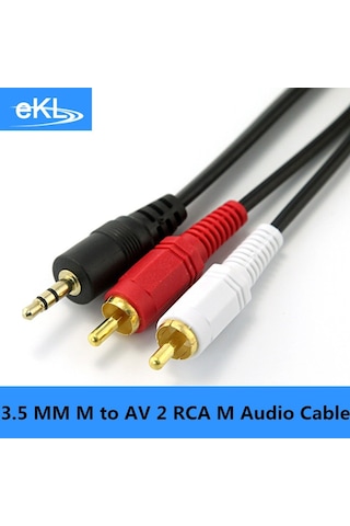 Stereo - Aux To 2 X Rca 1 5 Metre Kablo Ses Sistemi Kablosu