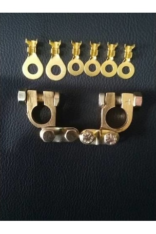 Akü Kutupbaşı Seti + ve - 6 ve 8 No Başlık