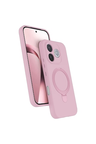 Huawei Honor 600 Lite Regal Magsafe Standlı Kapak - Açık Pembe AÇIK PEMBE