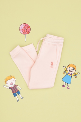U.S. Polo Assn. Kız Çocuk Açık Pembe Şardonlu Jogger Eşofman Altı 50316914-VR078