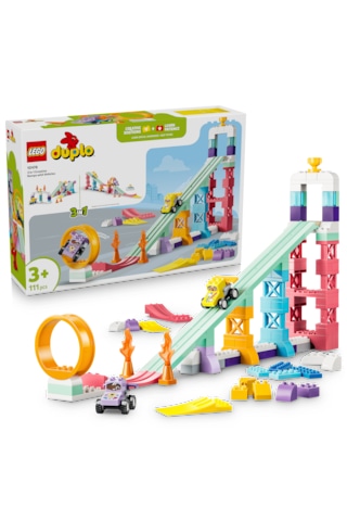 LEGO® DUPLO® Kasabası 3’ü 1 Arada Araçlarla Yaratıcı Rampalar 10478 - 3+ için Aksesuarlar İçeren Eğitici Oyuncak Yapım Seti (111P)