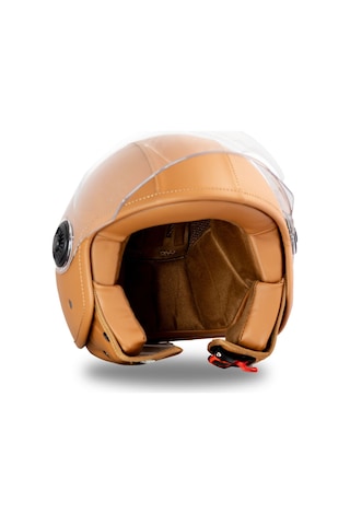 Leather Sand Kahverengi Açık Kask C2 Kahverengi