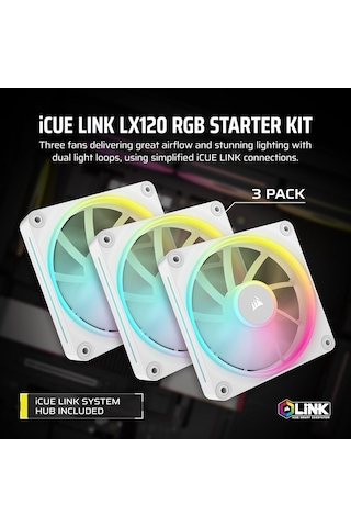 Corsaır İcue Lınk Lx120rgb 120mm Fan, Üçlü , -9051030-ww Sku: Smg8690010107466