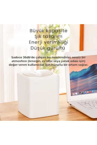 Polham 3 Litre Ultrasonik Hava Nemlendirici, Buhar Makinası Sprey, Koku Eklenebilir Çift Püskürtmeli Nemlendirici