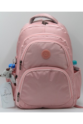 Özel Kumaş Pudra Unisex Okul Çantası 34600 Pembe