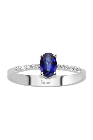 Sirius Pırlanta Ve Oval Safir Taşlı Yüzük 0817R0156