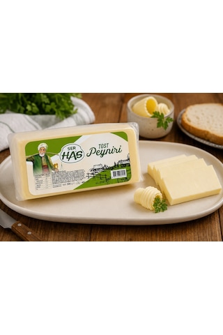 Serhas Tam Yağlı Tost Peyniri 500 G X 2 Adet Mükemmel Eriyen 1 Kg Tost Peyniri