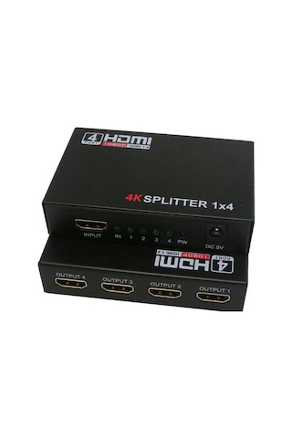 Gplus 4KHD104 4 Port 4K Ultra HD HDMI Splitter Çoklayıcı
