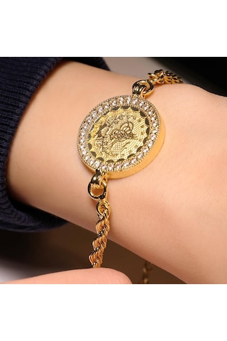 Reşat Tuğralı Halat Bileklik Sarı Altın