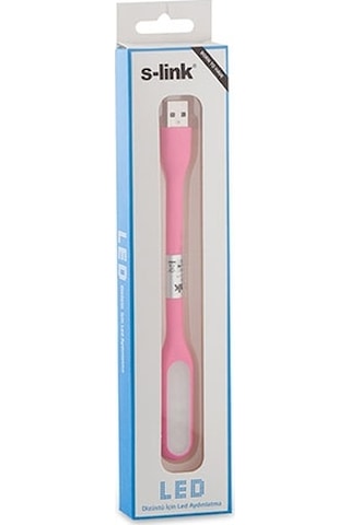 Led Usb Okuma Lambası S-link Sl-l10 Pembe Çok Renkli