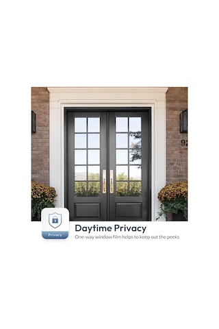 One Way Pencere Tonu, Buzlu Cam Pencere Filmi, 17.5 X 6,5 Feet