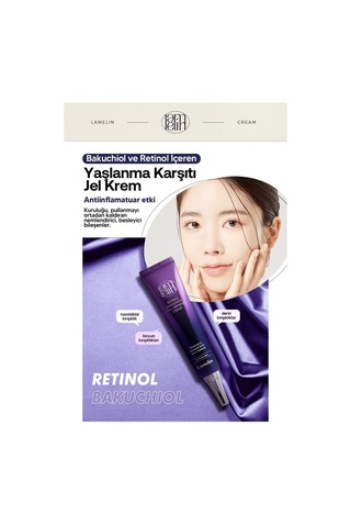 Lamelin Retinol ve Bakuchiol İçeren ve Leke Jel Krem Lamelin Retinol Bakuchiol 30 ML
