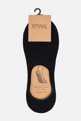 SÜVARİ Siyah Babet Çorap