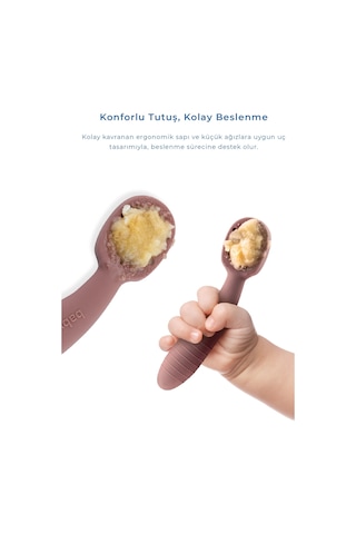 Babyjem Silikon İkili İlk Kaşığım Mocha