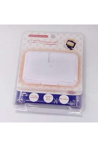 Mufunye Bebek Islak Mendil Isıtıcı - Taşınabilir Ev/araç Kullanıma Uygun - Sabit Sıcaklık - Beyaz