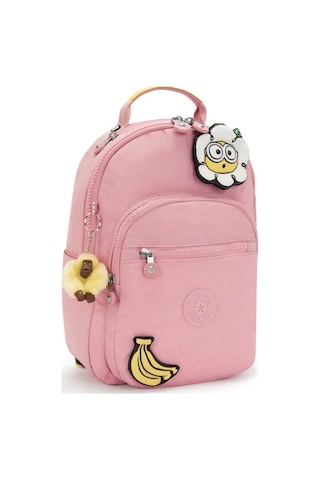 Kipling Seoul S Minions Small Sırt Çantası Pink Daisy Kı58531mı