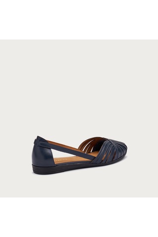 Navy Sandalet Kadın 03m4 Frau Feather Lacivert