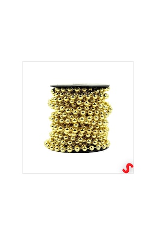 Zincir Boncuk Makara, 6mm X 8mt - Altın 1+