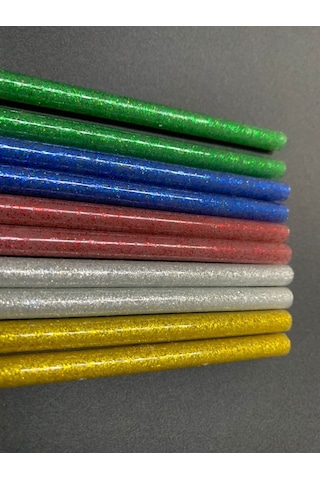 Simli Silikon 18 Cm - İnce 10'lu Karışık Paket