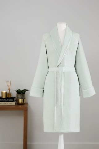 Sadem Organik Pine Şal Yaka Bornoz Açık Mint