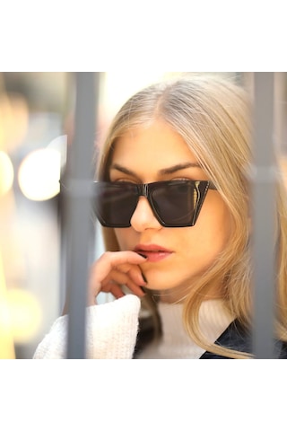 Babafiyatlar Cat Eye Siyah Kadın Güneş Gözlüğü