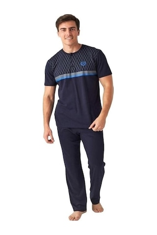Mod Collection 3 Parça Şortlu Kısa Kol Erkek Pijama Takım