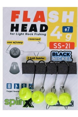 Spıınx Flash Head Jıghead Uv Sarı 3,5g 6 4p 1 Pack