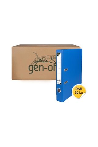 Gen-of Plastik Klasör Dar Mavi 30 'Lu