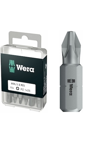 Wera 855/1 Z Pozidriv Bits Uç 25mm Pz1 10 Adet 05072403001